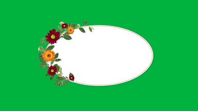 Floral Frame with copy space