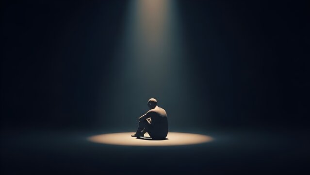 Depression and Emotional Isolation Concept