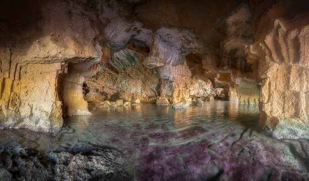 Mediterranean Sea Cave Cova Tallada in Xabia, Spain