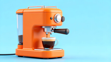 Orange Coffee Machine Coffee Extraction Still Life Photography