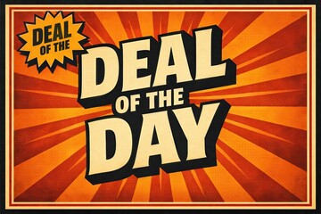 Eye catching promotional graphic featuring bold typography that encapsulates urgency and opportunity exuding a sense of excitement about significant savings and discount events