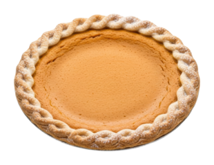 Baking a delicious pumpkin pie kitchen food isolated on transparent background