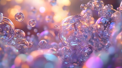 Intricate 3d water molecules forming dynamic scientific abstract structure