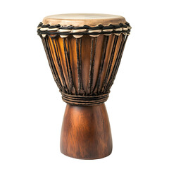 Traditional Djembe Drum Isolated on Transparent Background