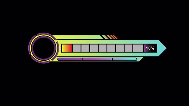 HP and Energy Bar Loading Animation With Alpha Channel, you can add photos in the blank area