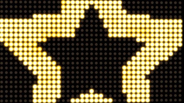 Lights board loop glowing dots led display digital pattern abstract background