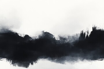 Fototapeta premium selective focus abstract ink texture