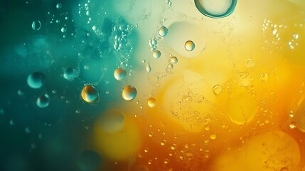 Colorful oil and water macro texture abstract liquid background