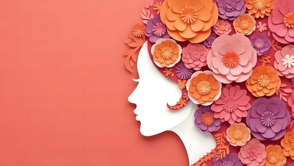 International women's day celebration with floral tribute