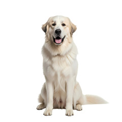 golden retriever isolated on white