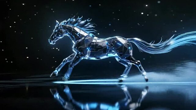 Galloping steeds racing across the plains