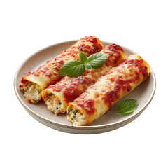 Delicious homemade cannelloni with rich tomato sauce, creamy filling, and melted cheese