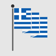 National flag of Greece design