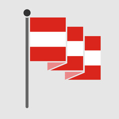 National flag of Austria design