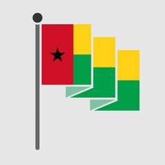 National flag of Guinea-Bissau design