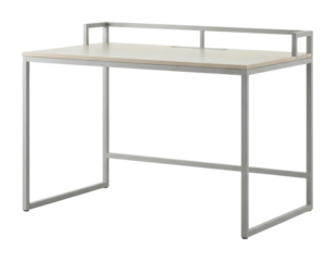 Modern workspace desk setup for productivity home office minimalist isolated on transparent background