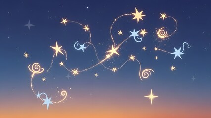 christmas background with stars