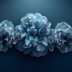 bouquet of blue flowers