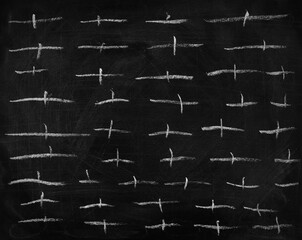 dotted, small lines, black chalkboard, old blackboard background and texture