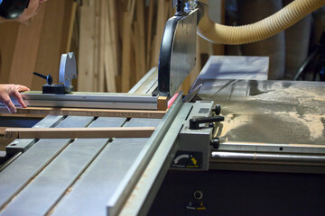 Circular saw blade at work