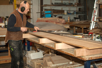 Carpenter at workshop