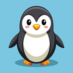 Obraz premium Little penguin cute animal illustration