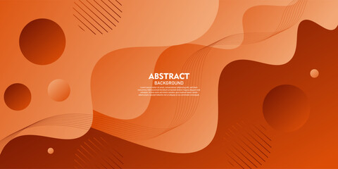 Abstract orange wave background. Trendy shape pattern design concept element. Vector eps10