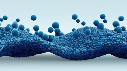 Medium shot focused on the dynamic shift of a smart coating reacting to environmental changes emphasizing adaptive surface technology.