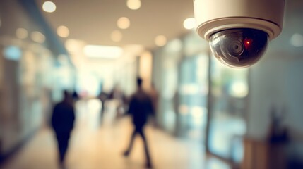 Elderly Person Silhouette Walking Under Motion Sensor Light in Modern Indoor Setting