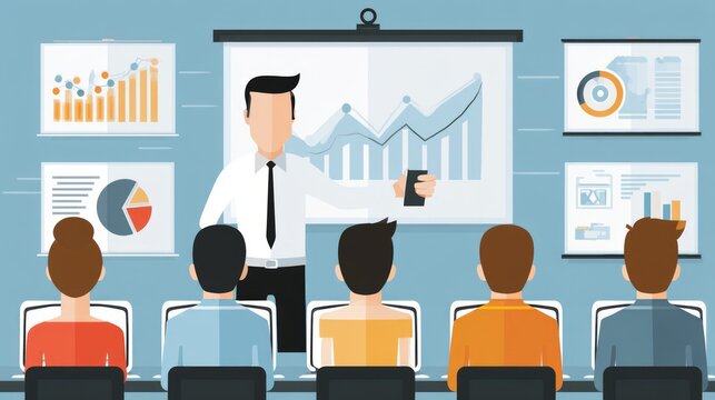 Teacher Using Visual Aids and Charts for Effective Classroom Instruction