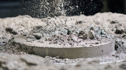Medium shot capturing a hybrid core making setup where manual labor and automated systems collaborate to create intricate sand cores for casting internal cavities.