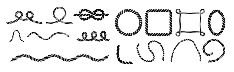 rope icon vector set cable illustration sign collection © Aoop