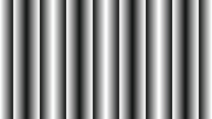 Fototapeta premium The pattern consists of parallel vertical bands that transition from black to white and back to black.