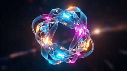 abstract background with glowing lights