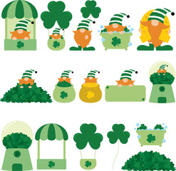 Cute St. Patrick's Day Gnome Collection