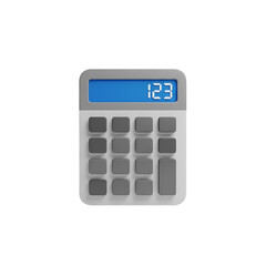Modern calculator displaying numbers on screen for finance and business calculations
