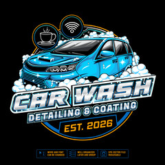 Logo or label for car wash business
