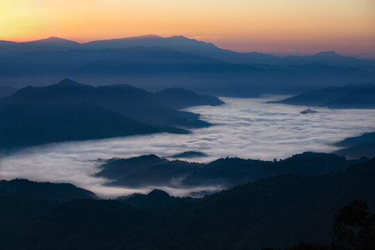 Beautiful mountain landscape of Nepal