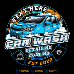 Logo or label for car wash business