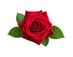 Rose with subtle shadow PNG