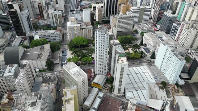 Vis&atilde;o a&eacute;ra da Cidade de Curitiba, Paran&aacute; Brasil