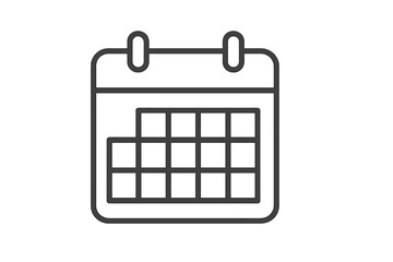 Calendar icon on a dark gradient background