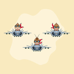 Monkey king or sun wukong figure vector illustration. EPS 10.