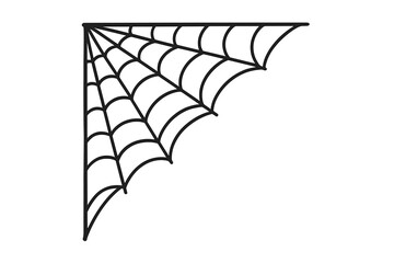 Abstract Spider Web Corner Decoration