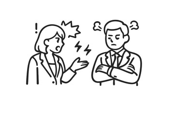 Argument between man and woman