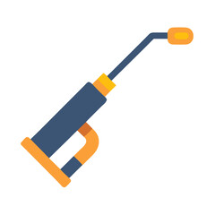 Stylized Welding Torch Icon on Dark Background