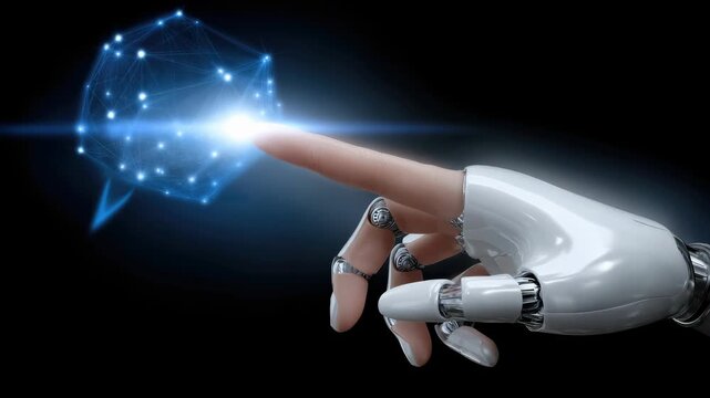 Chatbot concept thread: smart connection, electronic neuron, logic sequence, digital sphere, memory archive, cloud formation, cyber interface, coded stream, science core, brain activity