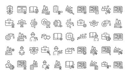 icon pack expertise creative outline vector style for business education technology branding presentation digital marketing professional design resources suitable for websites apps and modern projects
