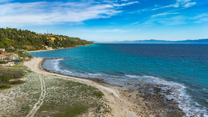 Coastline near Afytos village, Chalkidiki, Greece
