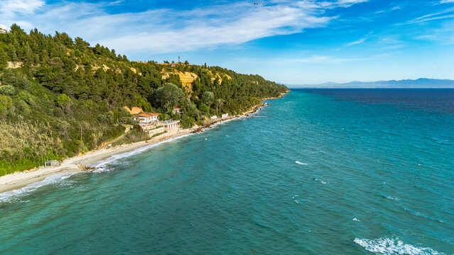 Coastline near Afytos village, Chalkidiki, Greece